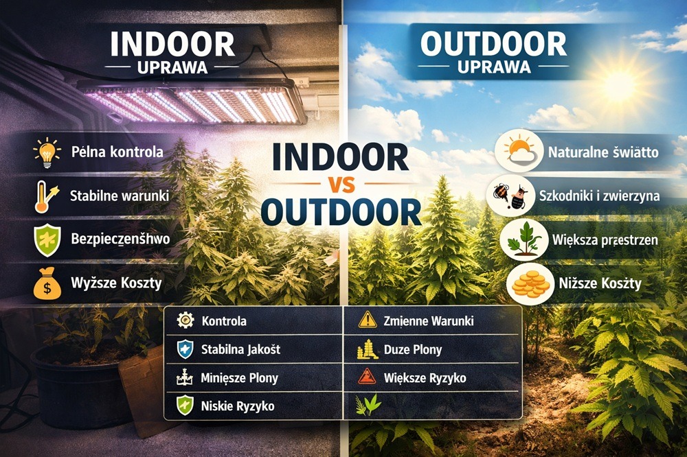 Uprawa konopi przemysłowych – indoor czy outdoor?