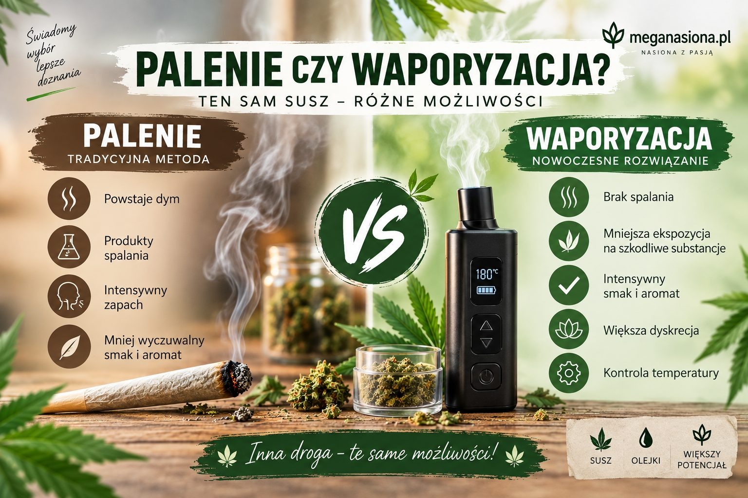 Tradycyjne palenie, czy waporyzacja?