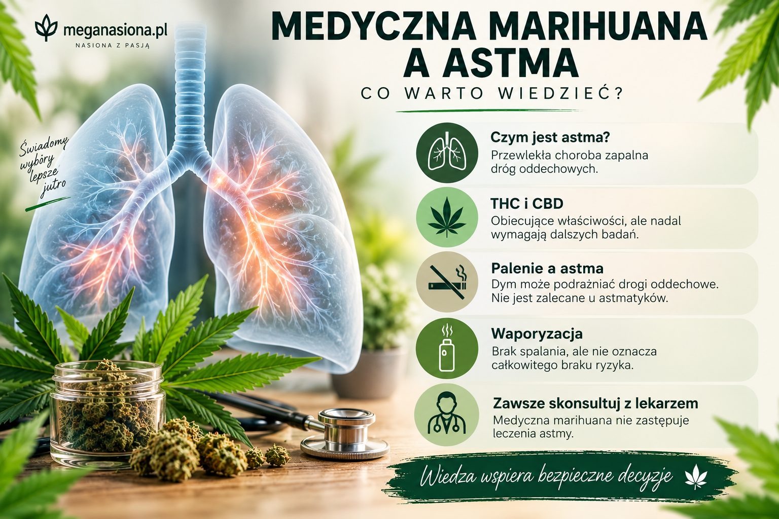 Jak konopie medyczne wpływają na astmę?