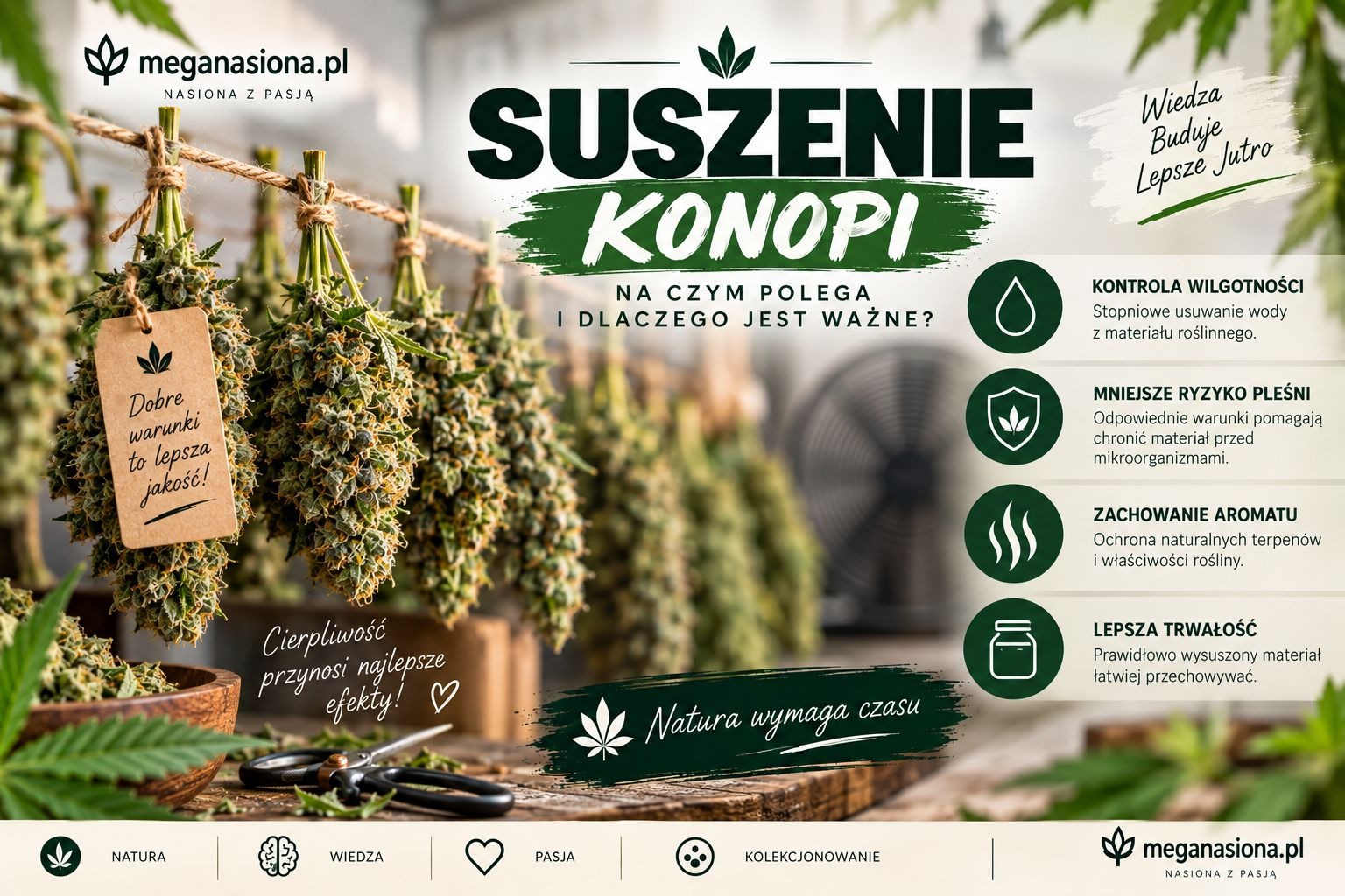 Metody suszenia konopi
