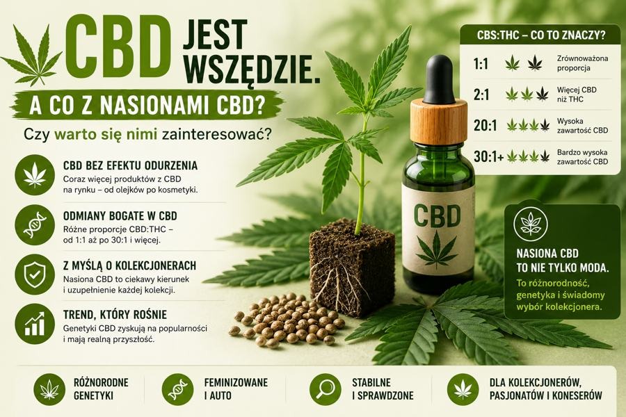 CBD jest wszędzie. A co z nasionami CBD? Czy warto się nimi zainteresować?