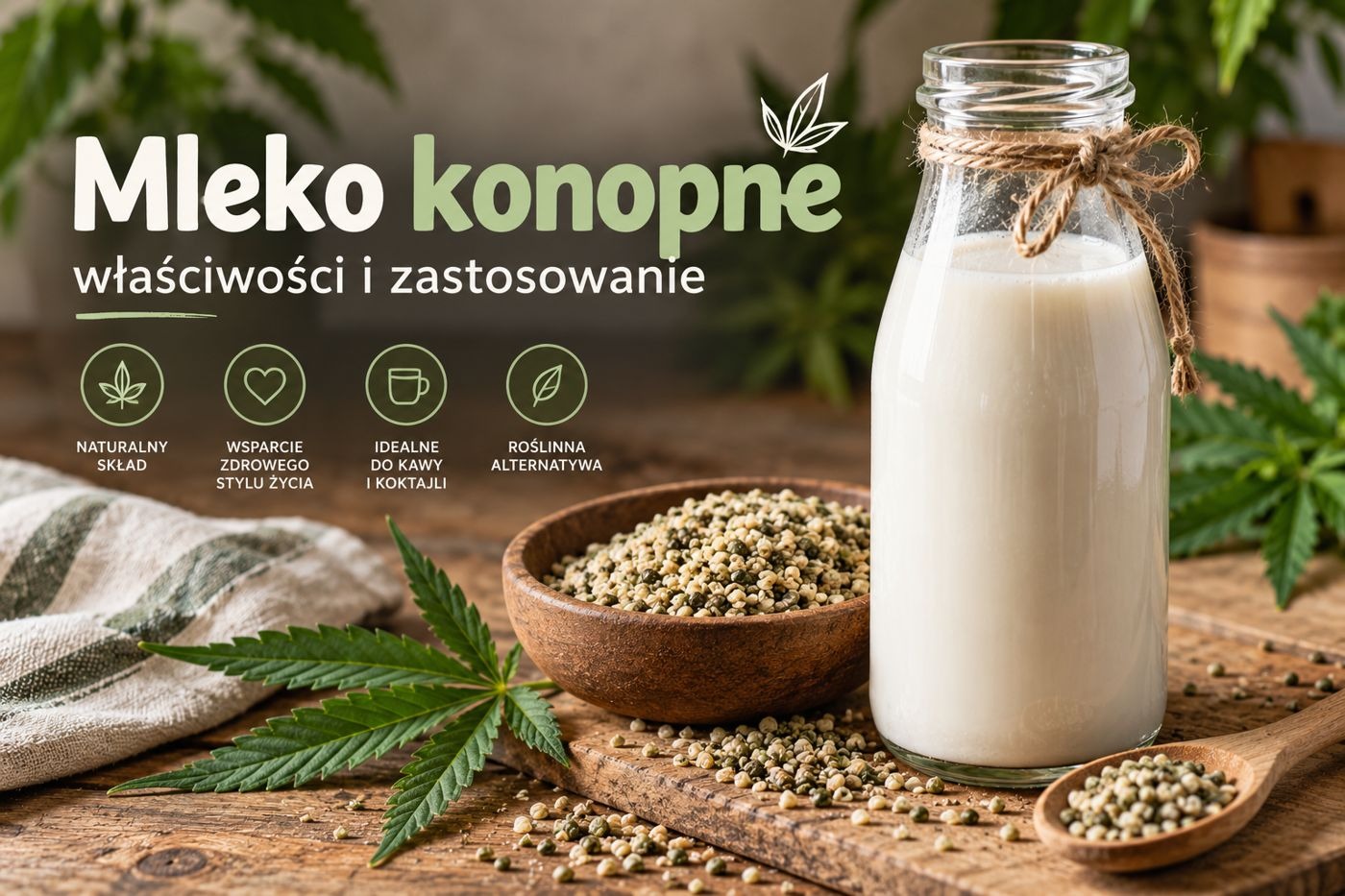 Mleko konopne – właściwości, skład i zastosowanie