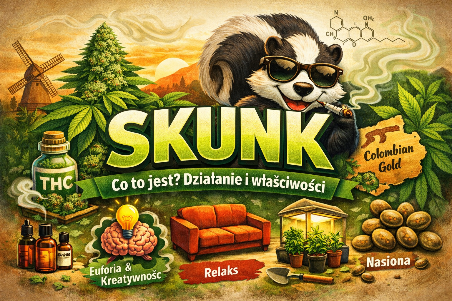 Skunk – co to jest? Pochodzenie, działanie i właściwości
