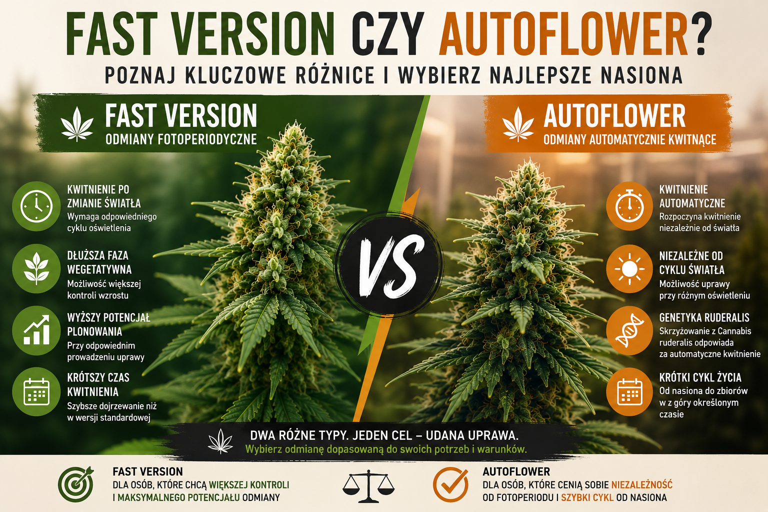 Co oznacza Fast Version i czym różni się od Autoflower?